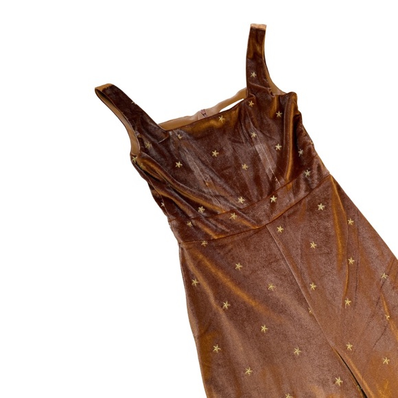 Audrey Parks x Francesca's Amber Velvet Star Jumpsuit - Picture 2 of 5